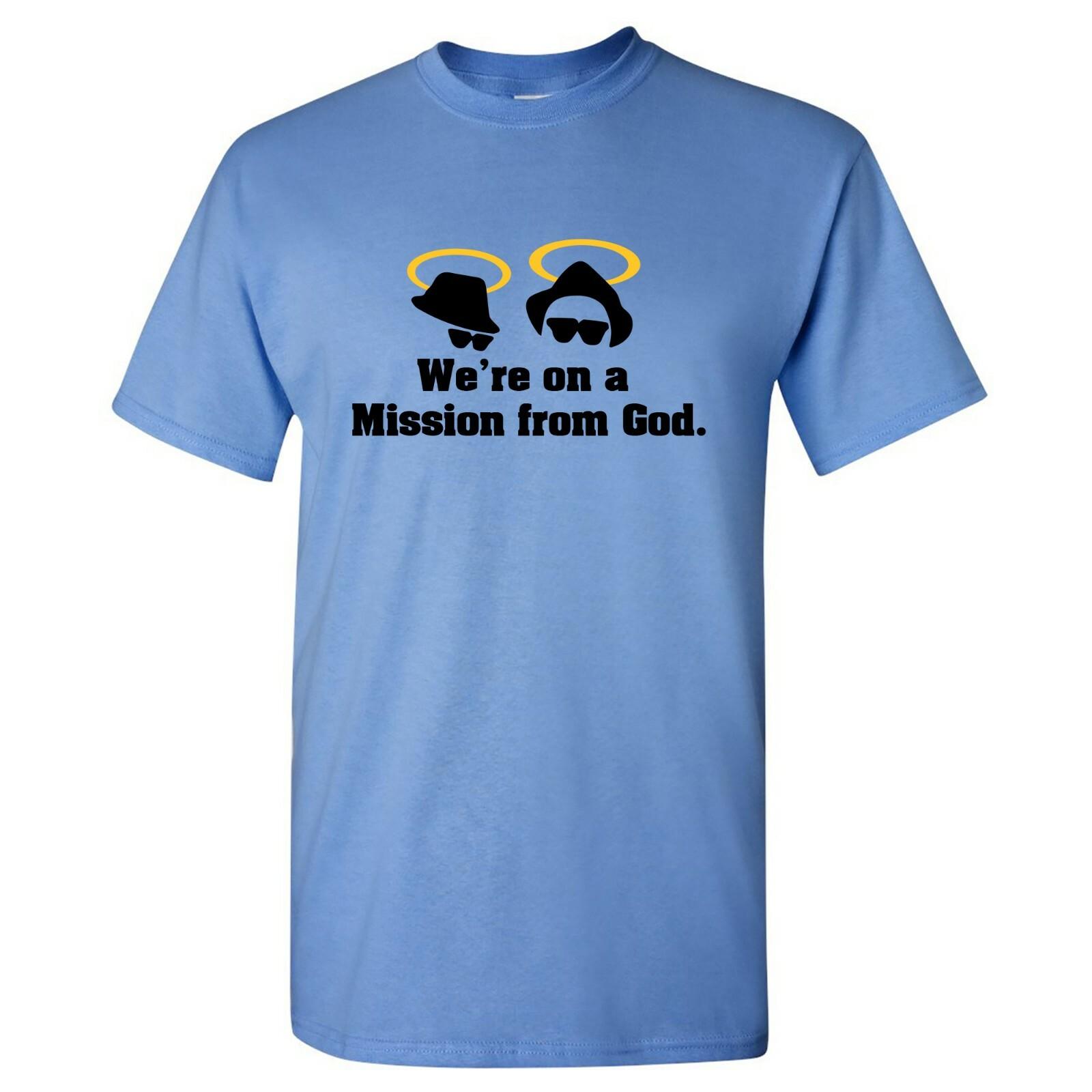 Were On a Mission from God Movie Quote Music Cult Classic T Shirt XL