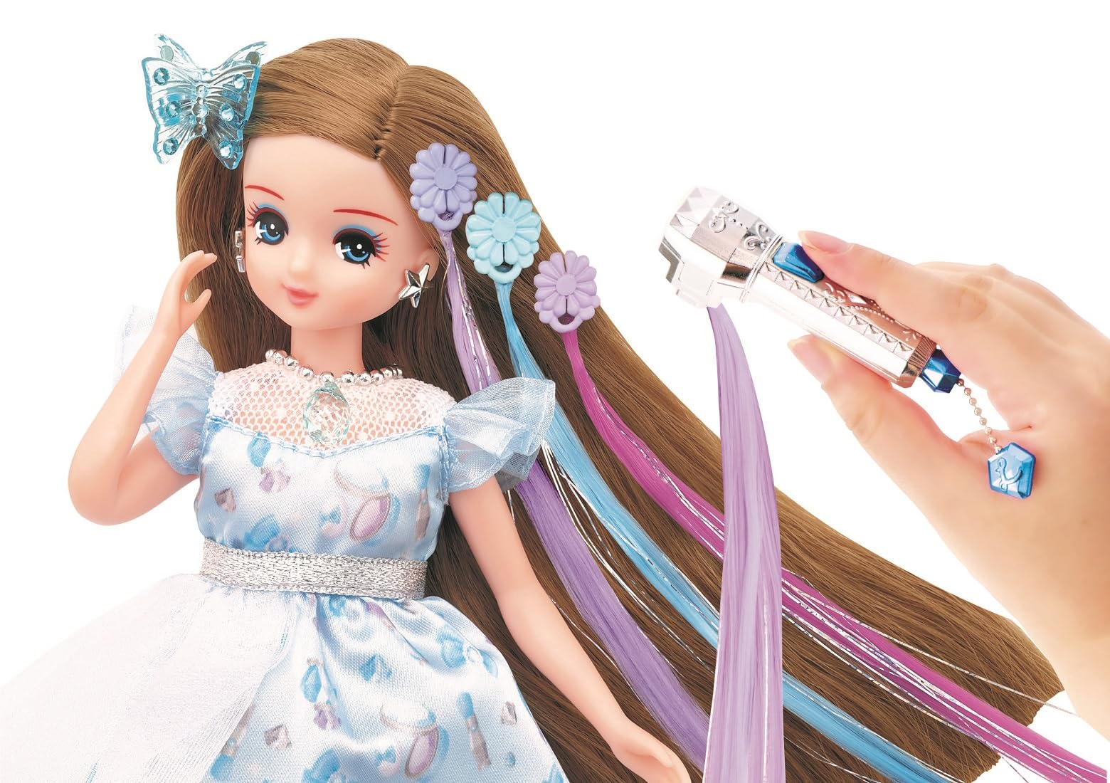 

Takara Tomy Licca-chan Doll with Extensions, Tsubasa-chan, Blue, Dress-Up, Pretend Play Toy, Ages 3 and Up