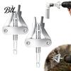 Damaged Thread Remover Broken Pipe Extractor Tool for 1/2 3/4 And 1 Inch Pipes, Hardened Steel Plumbing Repair with 1/4 Hex Shank Shower Arms