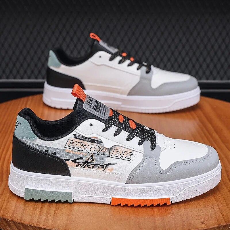 

Повседневные мужские кроссовки, уличная модная мужская обувь для скейтборда, уличная прогулочная обувь на плоской подошве, защитная обувь для скейтборда на шнуровке 41