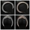 Rhinestones Princess Crown Headband Elegant European Hairband Pearl Headwear  Bridal Accessories