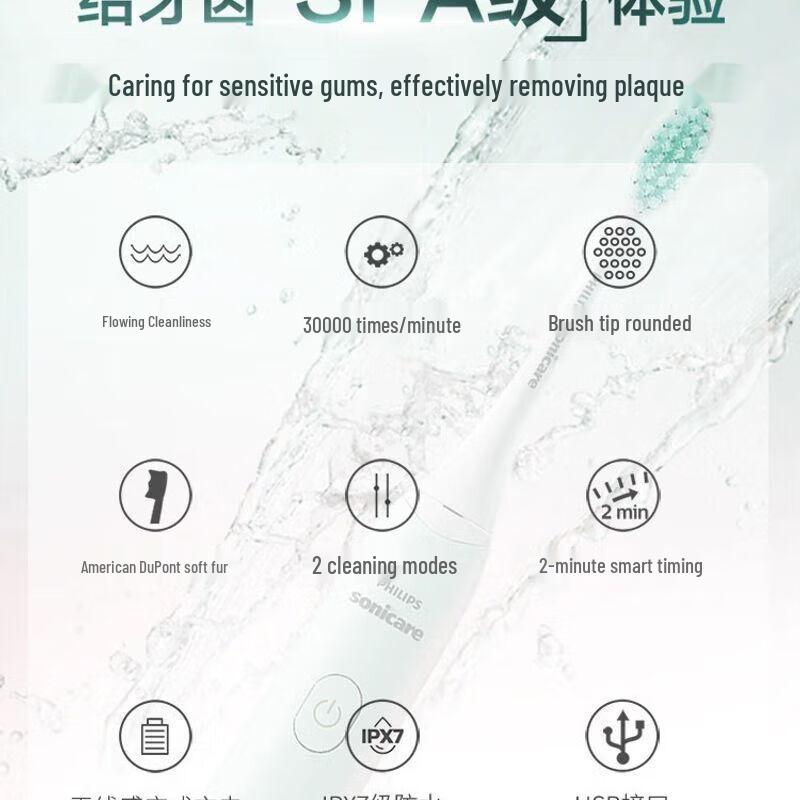 Philips HX2421 Sonic Electric Toothbrush (Twin Pack)