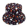 New Halloween printed bucket hat pumpkin lantern personality casual ghost basin hat sun hat funny trend hat