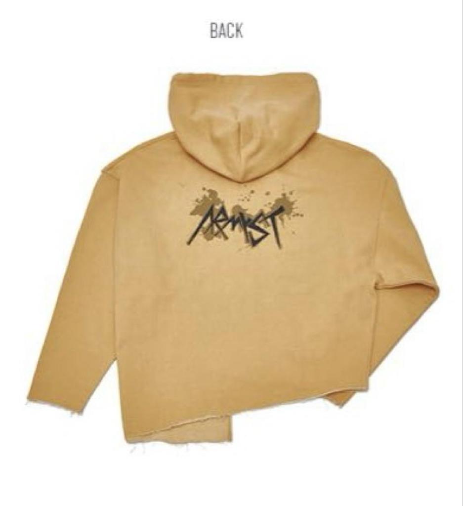 [USED] BTS Jungkook ARMYST Zip-Up Hoodie In Mustard (Bonus Included)