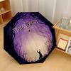 Custom Text Automatic 8 Bone Umbrella, Portable Sun Rain Protection UmbrellaHollow Knight