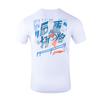 Li-Ning Cartoon Print Round Neck Short Sleeve T-Shirt Men Tops White AHST353-3