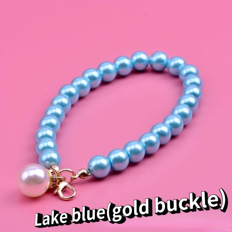 Короткая цепочка с имитацией жемчуга — фото 15