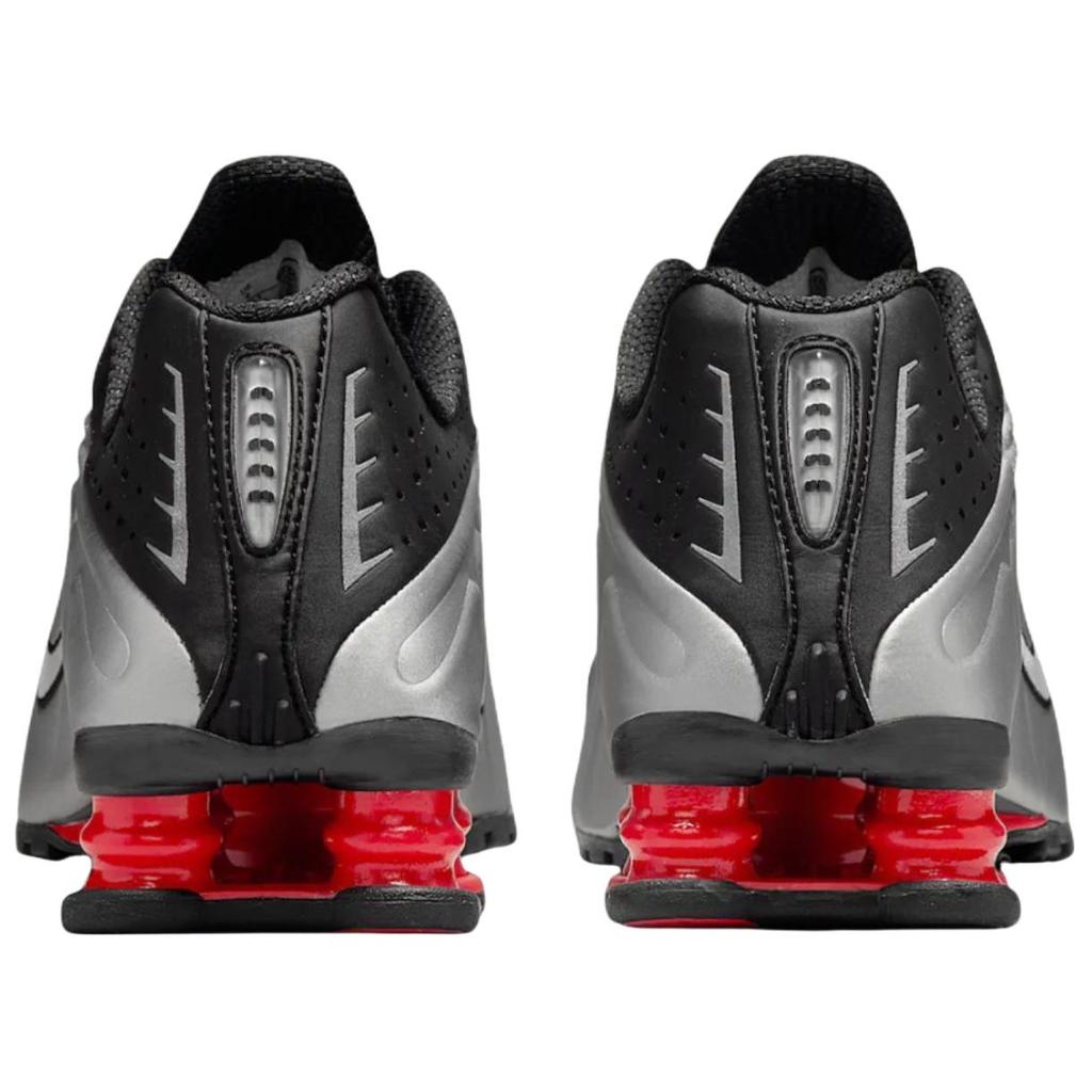 Nike Shox R4 Black Metallic Silver Women Sneakers AR3565-011