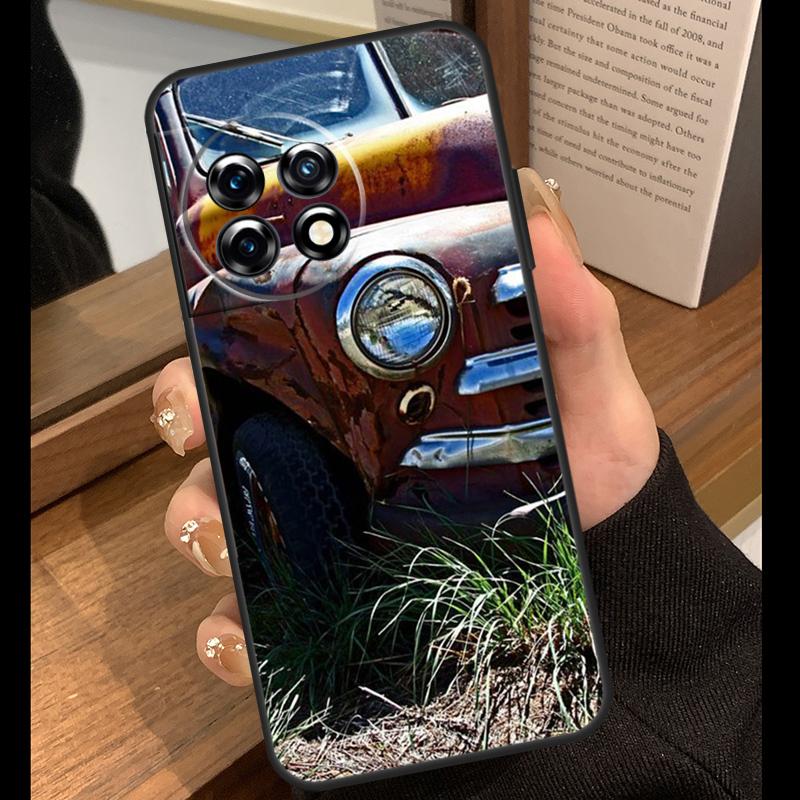 Old Retro Tractors Car Case For OnePlus 13T 10T 15R 10R 12R 13R 13 12 11 9 10 Pro Nord CE 5 2 3 4 Lite N20 N30 Cover