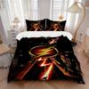 3pcs Flash Superhero Duvet Cover Set, 1 Duvet Cover + 2 Pillowcases (No Insert), Cozy Bedding, Bedroom Set, Easy Care, Durable Yy251103087