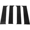 Motoforti Door Pillar Window Trim Anti Scratch Sticker Pillar Posts Door Outer Exterior Cover for Ford F-250 1999-2014 Black