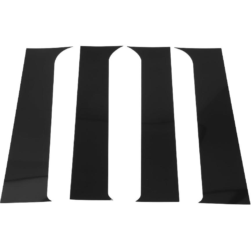 Motoforti Door Pillar Window Trim Anti Scratch Sticker Pillar Posts Door Outer Exterior Cover for Ford F-250 1999-2014 Black чёрный