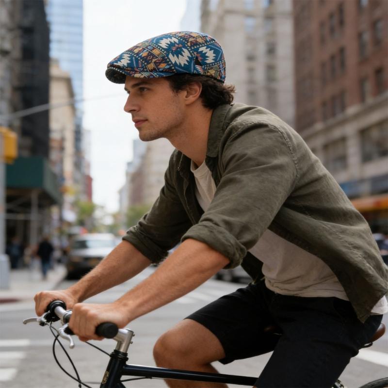 Ethnic Style Beret Hat For Women And Men Soft Polyester Fabric Adjustable Perfect For Daily Wear And Outdoor Activities