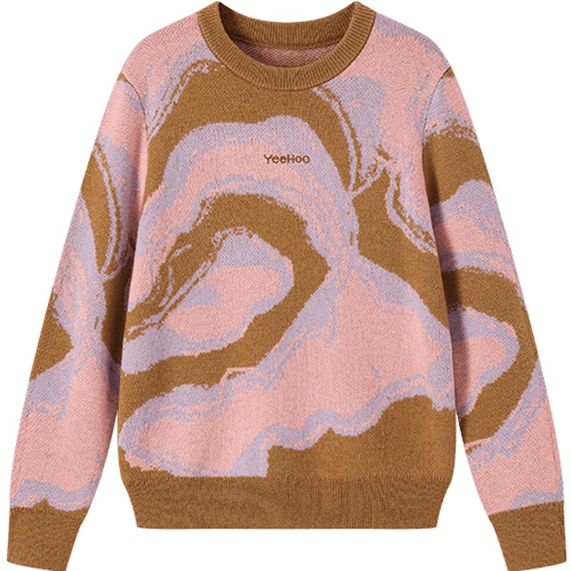 YEEHOO Unisex Kids Wool Blend Round Neck Sweater 165