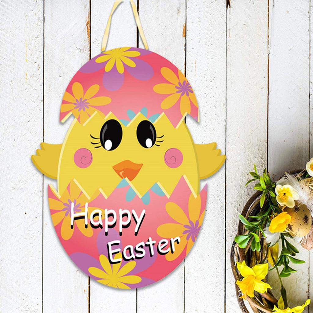 Acrylic Hanging Easter Tree Decoration - Cut -Egg Rabbits Bunny Cute