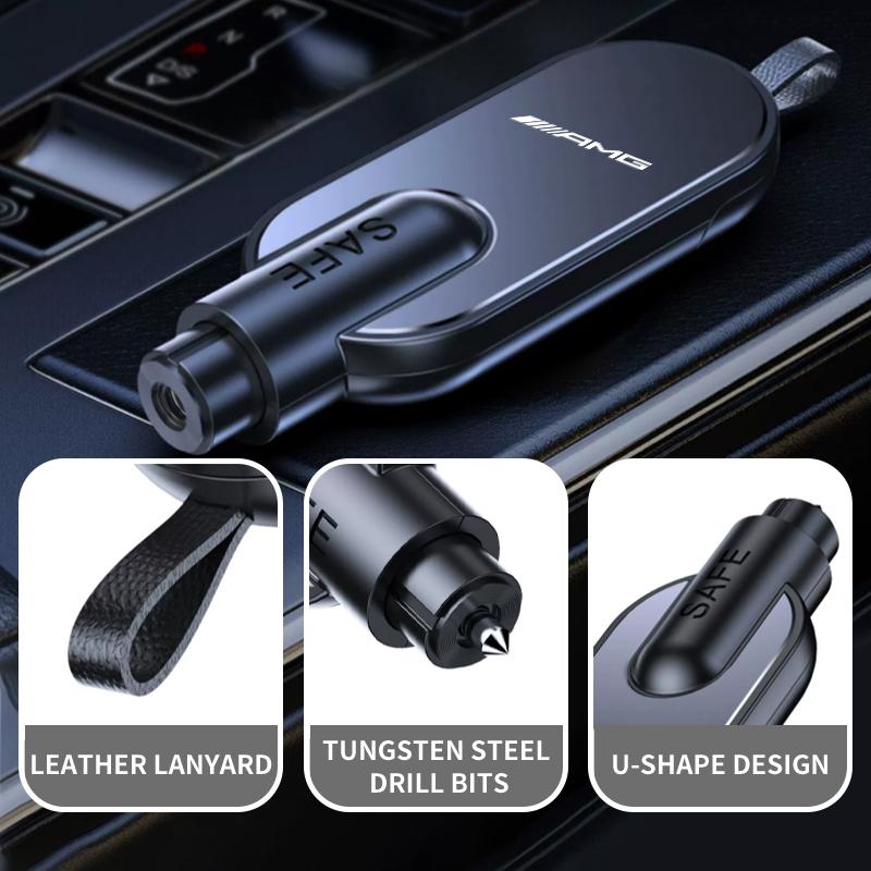GLC GLB Car Emergency Safety Hammer Cutter Window Breaker Escape Tool For Mercedes Benz AMG W202 W212 W213 W220 W221 W222 C180