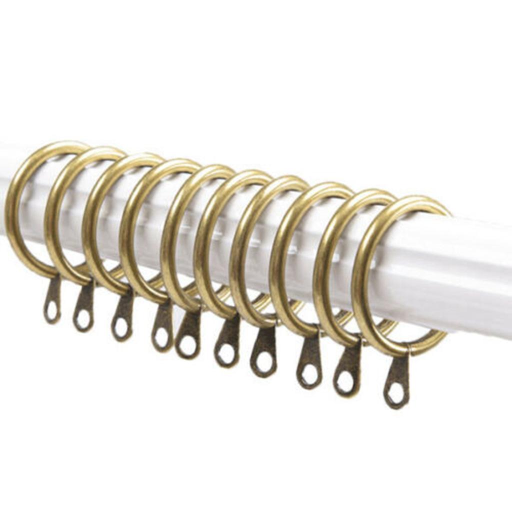 6/12/24/48/60/84/96PCS Curtain Rings Metal Curtain Rings Hanging Hooks for Curtains Rods Pole Voile Heavy Duty Rings