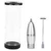 Stainless Steel Electric Milk Frother Egg Beater Automatic Glass Mixing Cup Kitchen Tool