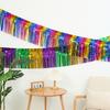 Rainbow Foil Tassel Garland 9.84 Feet Party Supplies Colorful Streamers for Floats Graduation Birthday Wedding Carnival Photo Backdrop Decorations