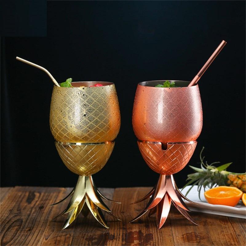 Pineapple Mug 400ml/550ml/900ml Moscow Mule Copper Mugs Metal Mug Cup Stainless Steel Beer Wine Coffee Cup Barware