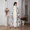 SW0814 Muslimisches Damen Langdruck Morgenkleid - Abayas im europäischen und amerikanischen Stil