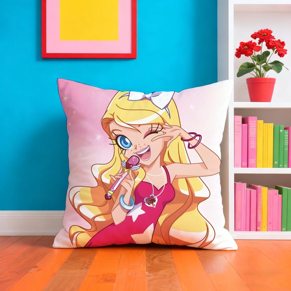 L-lolir-Rock Rock Anime Pillow Case Pillow Case Plush Fabric Soft Double Sided Print Home Sofa High Quality Cushion