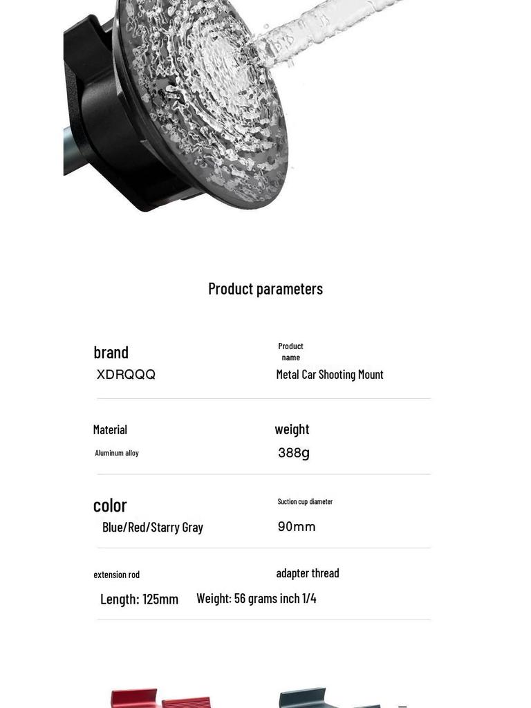 Anti-Shake Suction Cup Phone Holder for Car and Sports Live Streaming