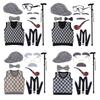 100 Days Of School Halloween Grandpa Costume Set Old Man Costume Set Hat Glasses Mustache and Eyebrows for Kids Boys