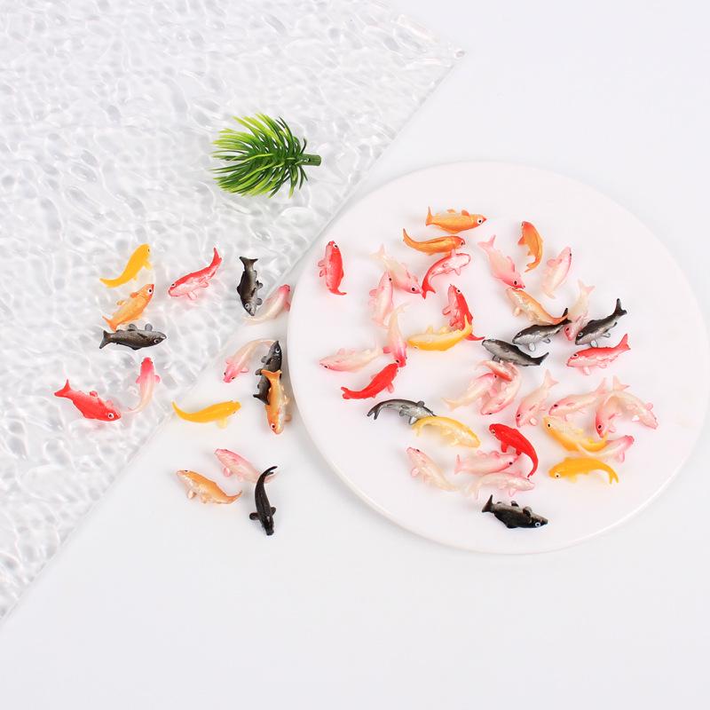 Mini Koi Fish Simulation Model for DIY Crafts & Jewelry Accessories Scene Landscaping