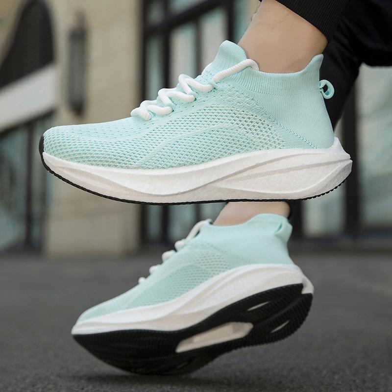 Elastic Anti Slip Sole Mesh Lined Men Summer Casual Running Footwear Vent Light Comfort For Indoor Outdoor Daily Walking