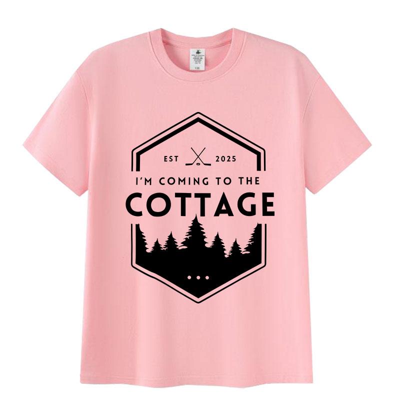 Heated Rivalry Cottage Print T-shirt Heren Dames Casual Mode Korte Mouw T-shirts Tops puur Katoen Hoge Kwaliteit T-shirt