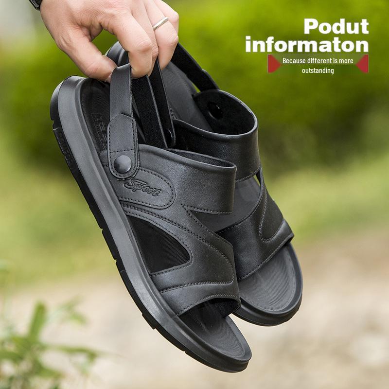 Men's Dual-Use One-Piece Sandals & Slippers - Trendy Summer Style Dad Shoes