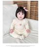 Embroidered Heart Long Johns Pajama Set for Baby Girls - Autumn Two-Piece Homewear
