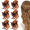 6 Stück Morhom Kieferklammern Haarklammern für dickes oder mitteldickes Haar Damen Klassischer Stil Krallenclip Haaraccessoires Haarklammern