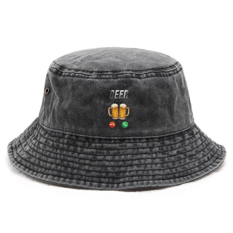 

Customize Cotton Washed Bucket Hat Vintage Fishing Hat for Men Sun Protection Outdoor Social Drinking Cap Friendship Streetwear чорний