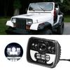 5x7in Car Headlight 90W LED Square Light High/Low Beam Headlamp Waterproof Car Headlight Waterproof Light LED Headlight