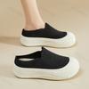 Fashion Fly Weave Women Half Slippers 2025 Summer New Breathable Slip on Casual Shoes Comfortable Height Increase Non Slip Fishing Shoes