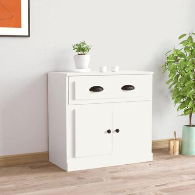 Vidaxl Cabinet, White, 70X35.5X67.5 Cm, Wood-Based Material