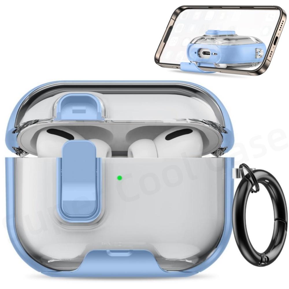 For AirPods Pro 3 Case 2025 with Phone Stand&Cleaner Kit Protective Cover for AirPods Pro 3 with Keychain for Airpods Pro 3 Case
