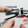 3D Metal Car Styling SI Logo Badge Chrome Sticker Front Grille Emblem For Honda Civic Accord Etc Automobile Accessories