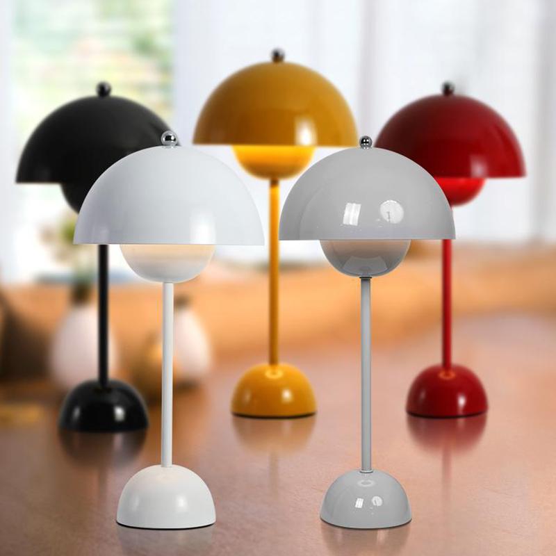 Kleine Schreibtischlampe für den Schreibtisch, nordisches minimalistisches Design, kreative Persönlichkeit, Schreibtisch, Schlafzimmer, Nachttisch, kabelloses Aufladen, USB, kleines Nachtlicht