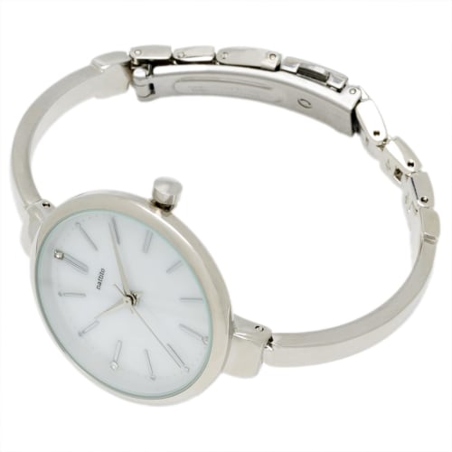 

Fieldwork Women s Analog Watch with Metal Band and Shell Dial, Silver, Thin Metallic, JN024-1