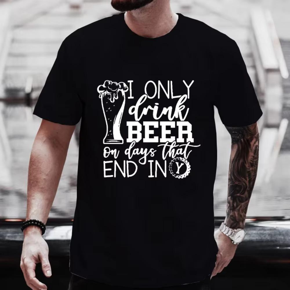 

Футболки для мужчин Пивная вечеринка Одежда Y2k Мальчишник Пивная команда Соответствующие футболки Рубашки Наряды Уличная одежда больших размеров S