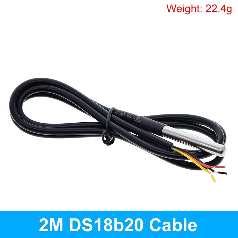 TZT DS1820 Stainless steel package Waterproof DS18b20 temperature probe temperature sensor 18B20 for arduino
