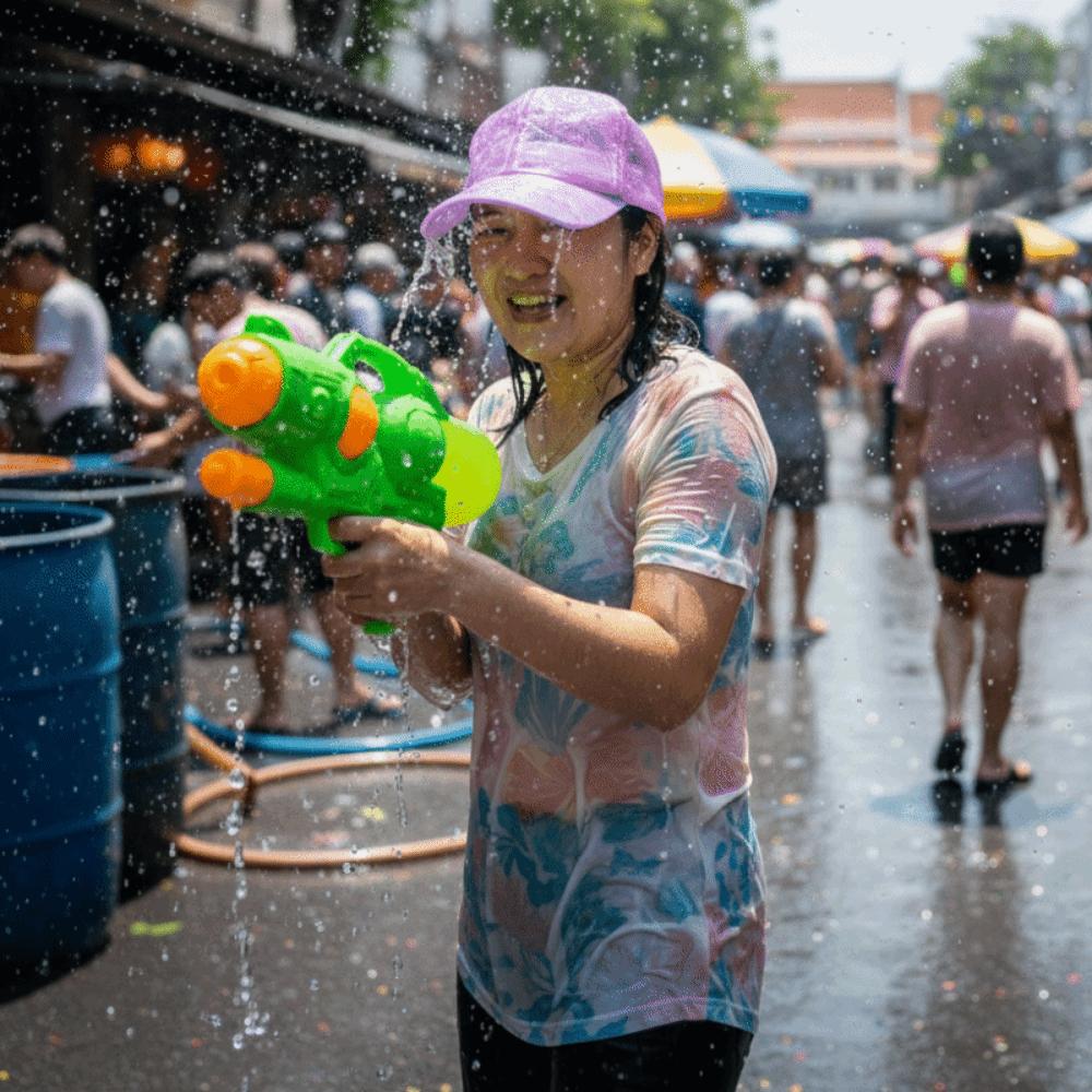 Adjustable Brim Water-Splashing Festival Hats Transparent Baseball Cap  Sun Protection