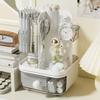 Desktop Hole Board Storage Box Rotating Jewelry Shelf Multi-Function Student Organization Stationery Box Drawer Plastic