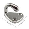 Vessel Wall Hooks - Stainless Steel 316 Fender Hooks, Wall Mounted Hooks Boat Storage