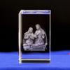 3D  Crystal Cube Christian Jesus Cross Figurine Home Decor Virgin Mary Laser Engrave Crystal Religious Gifts for Women's Birth