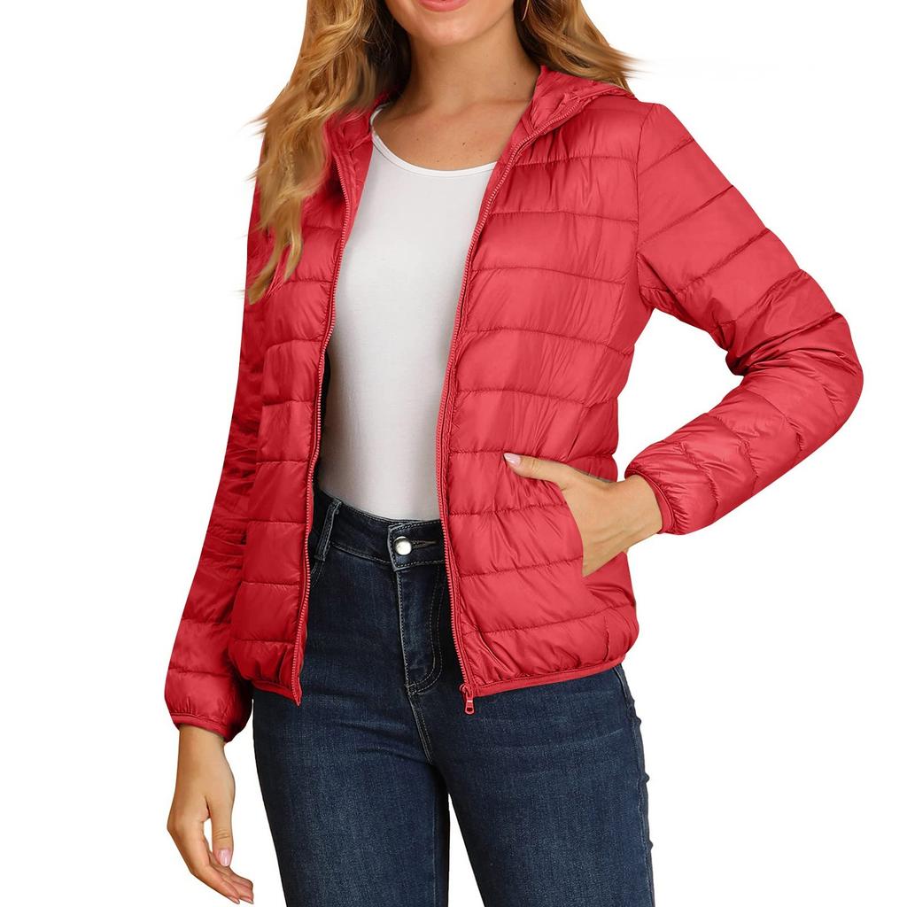 Winter Cotton-padded Women With Hooded Loose Light Down Jacket
