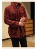 Ruishen Italian Retro Suede Plush Jacket - Autumn/Winter Casual Business Outerwear